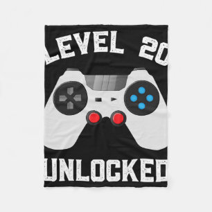Level 20 Unlocked Funny 20th Wedding Anniversary C Fleece Blanket