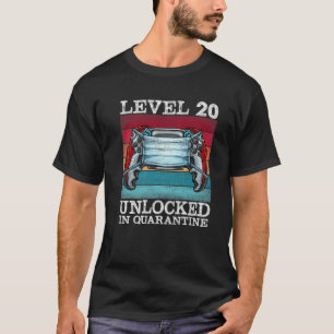 Level 20 Unlocked In Quarantine Video Gamers 20Th T-Shirt