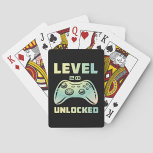 level 20 unlocked playing cards