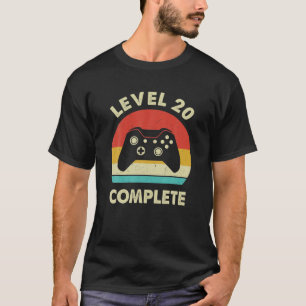 Level 20Th Complete - Retro 20 Year Wedding Annive T-Shirt