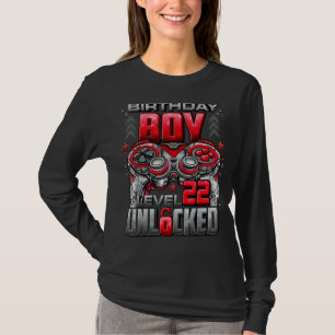 Level 22 Unlocked Awesome Since 2000 22nd Birthday T-Shirt