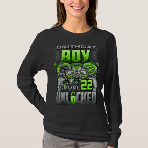 Level 22 Unlocked Awesome Since 2000 22nd Birthday T-Shirt