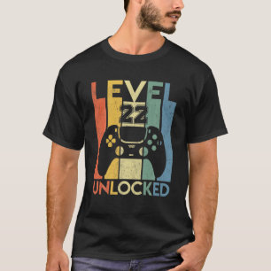 Level 22 Unlocked Birthday 22 Year Old Its My 22Nd T-Shirt