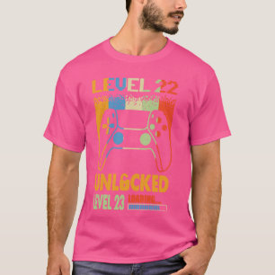 Level 22 Unlocked Level 23 Loading Awesome 22nd Bi T-Shirt