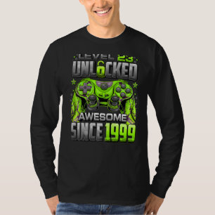 Level 23 Unlocked Awesome Since 1999 23rd Birthday T-Shirt