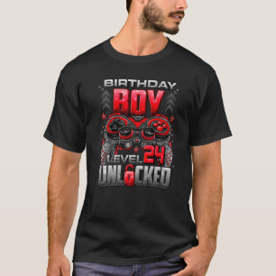 Level 24 Unlocked Awesome Since 1998 24th Birthday T-Shirt
