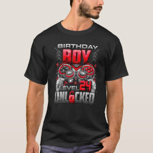 Level 24 Unlocked Awesome Since 1998 24th Birthday T-Shirt