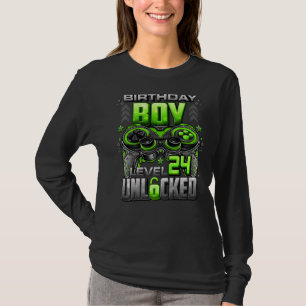 Level 24 Unlocked Awesome Since 1998 24th Birthday T-Shirt