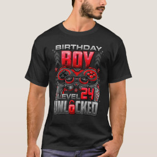 Level 24 Unlocked Awesome Since 1998 24th Birthday T-Shirt