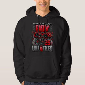 Level 25 Unlocked Awesome Since 1997 25th Birthday Hoodie