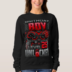 Level 25 Unlocked Awesome Since 1997 25th Birthday Sweatshirt