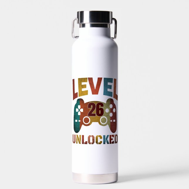 LEVEL 26 UNLOCKED   WATER BOTTLE (Front)