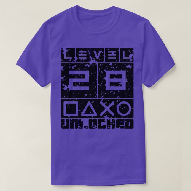 Level 28 unlocked T-Shirt (Design Front)