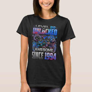 Level 29 Unlocked Awesome Since 1994 29th Birthday T-Shirt