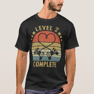 Level 2 Complete - 2Nd Wedding Anniversary Gift Vi T-Shirt