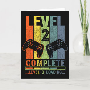 Level 2 Complete Gamer Gift 2 Years Wedding Annive Card
