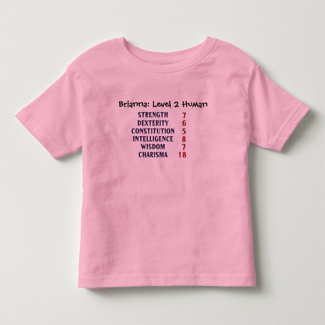 Level 2 Human Toddler T-Shirt (Front)