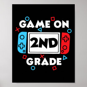 Level 2 Unlocked Ck To School Gamer Design For 2nd Poster