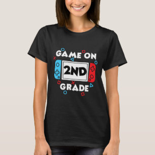 Level 2 Unlocked Ck To School Gamer Design For 2nd T-Shirt