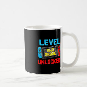 Level 2nd Grade Unlocked Back To School First Day  Coffee Mug