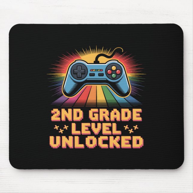 Level 2nd Grade Unlocked Ck To School First Day Bo Mouse Mat (Front)