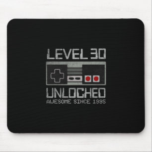 Level 30 Unlocked 30th Birthday 30 Year Old Video  Mouse Mat