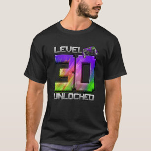 Level 30 Unlocked Awesome Since 1992 30Th Birthday T-Shirt