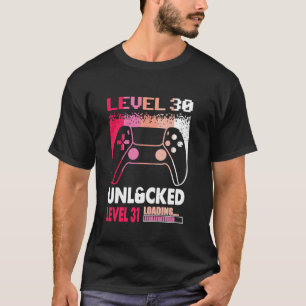 Level 30 Unlocked Cute Gamer Girl 30 Years Old 30t T-Shirt