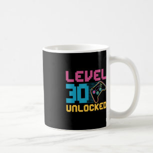 Level 30 unlocked Gaming Birthday Coffee Mug