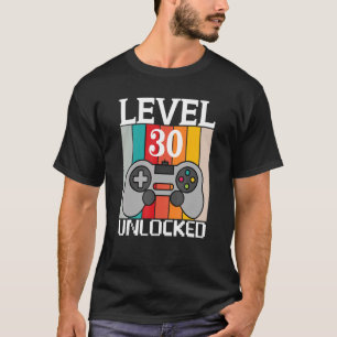 Level 30 Unlocked Video Game 30th Birthday  Kids T-Shirt