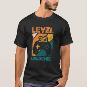 Level 30 Years Old Birthday Party Joystick Gaming T-Shirt