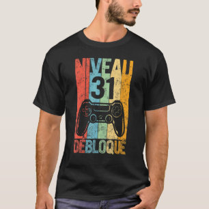 Level 31 Humour 31e Anniversaire 1990 31 Ans Joueu T-Shirt