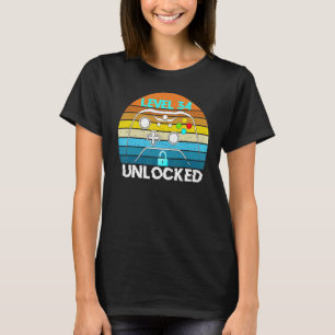 Level 34 Unlocked Video Gamer 34th Birthday T-Shirt