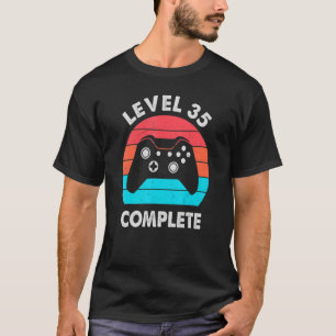 Level 35 Complete 35 Year Wedding Anniversary For T-Shirt