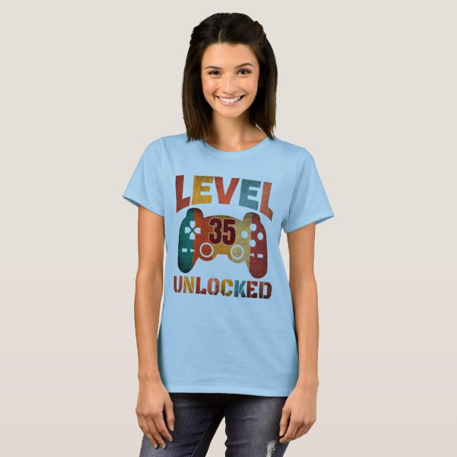 LEVEL 35 UNLOCKED T-Shirt (Front Full)