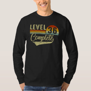 Level 36 Complete Retro Video Gamers Couple 36th A T-Shirt