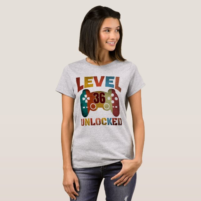 LEVEL 36 UNLOCKED T-Shirt (Front Full)