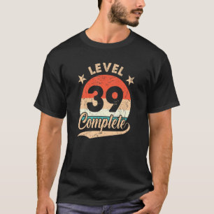 Level 39 Complete Retro 39th Wedding Aniversary Fo T-Shirt