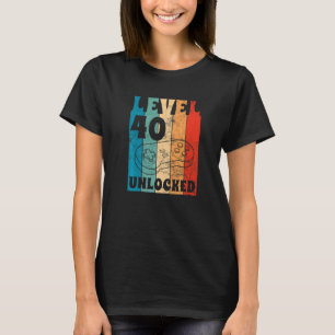 Level 40 Unlocked 40th Birthday Celebration Event  T-Shirt