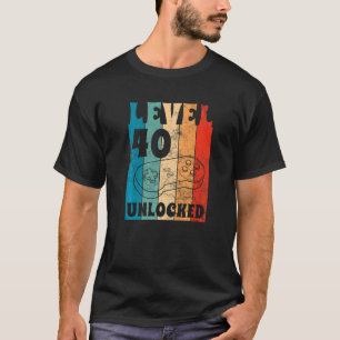 Level 40 Unlocked 40th Birthday Celebration Event T-Shirt