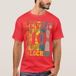 Level 40 Unlocked 40th Birthday Gaming Gamer Boys  T-Shirt