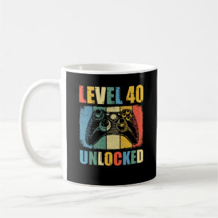 Level 40 unlocked coffee mug