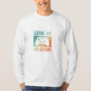 Level 40 Unlocked Shirt Video Gamer