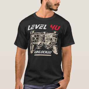 Level 40 Unlocked  Video Gamer 40th Birthday 3 T-Shirt