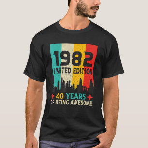 Level 40 Unlocked Video Gamer 40th Birthday Since1 T-Shirt