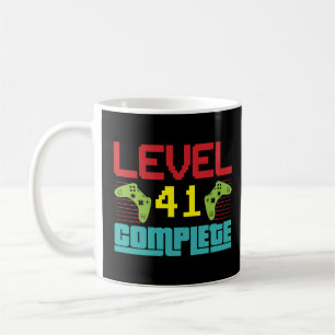 Level 41 Complete Level 41 Unlocked 41 Birthday Vi Coffee Mug