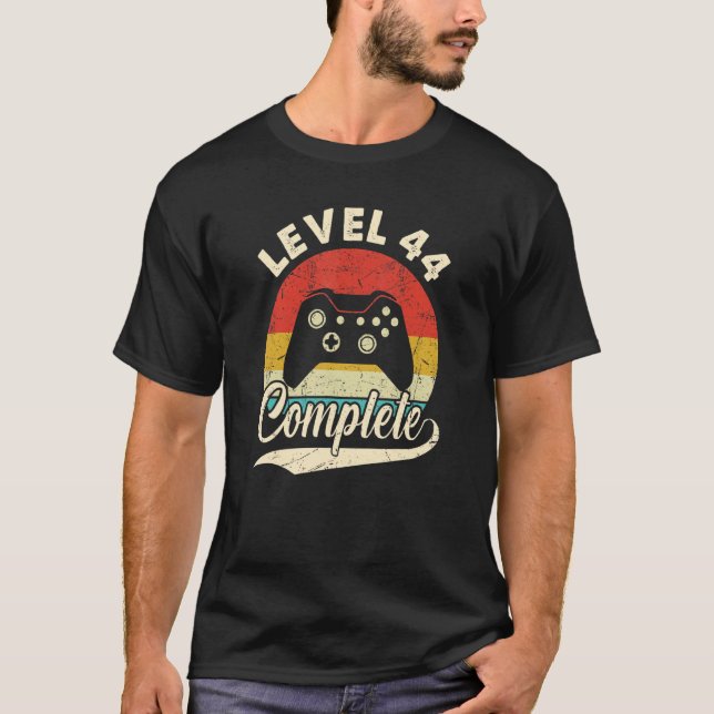 Level 44 Complete  44th Wedding Aniversary For Her T-Shirt (Front)