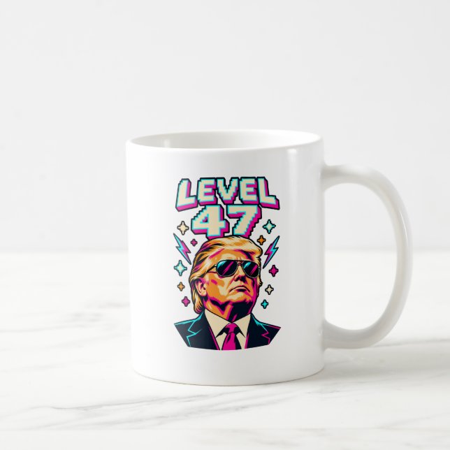 Level 47 Neon Arcade Coffee Mug (Right)
