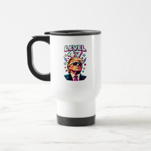 Level 47 Neon Arcade Two-Sided Travel Mug