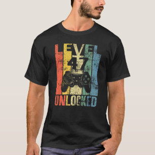Level 47 Unlocked 47th Birthday For Video Gamers T-Shirt